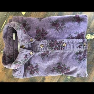 Vintage L.L. Bean Floral Flannel